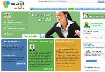 online income tax return preparation service TaxYogi.com